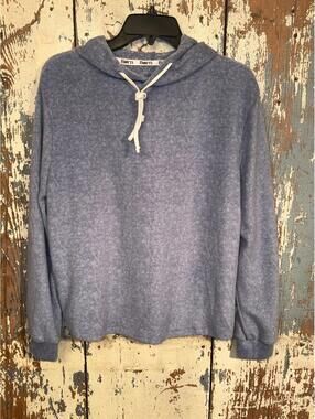 Born Outdoors Womens sweatshirt Hoodie, blue size large